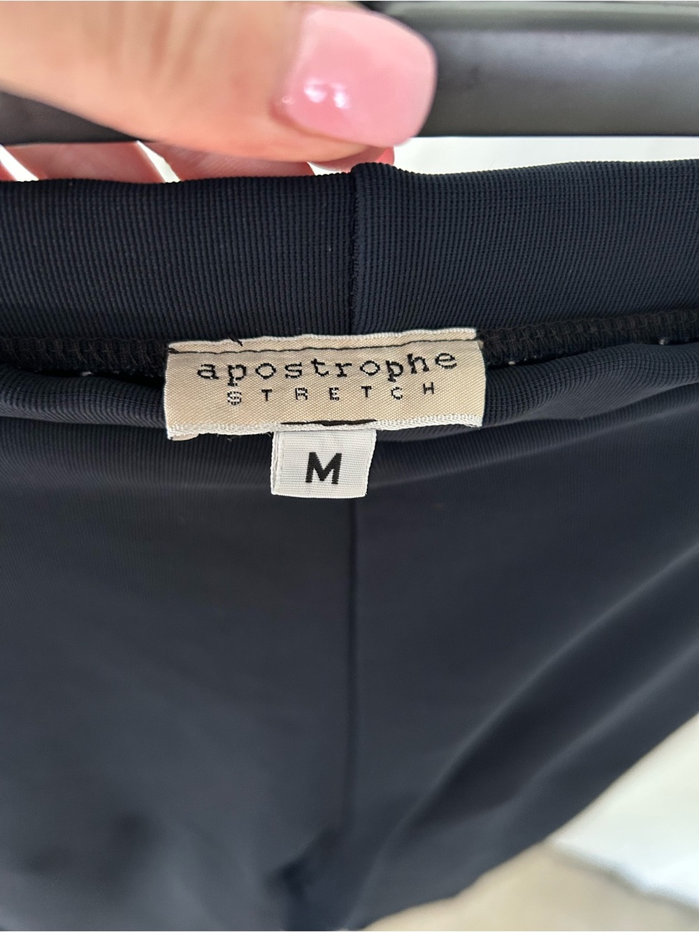 Apostrophe Black Stretch Pants - Picture 3 of 3
